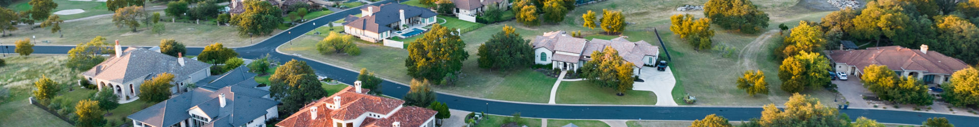 Texas Suburb featuring big homes
