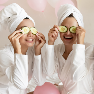 Spa Laundry Featuring Guests In Robes And Towels