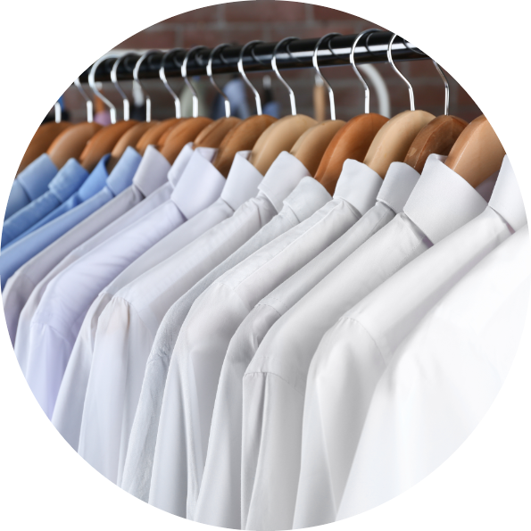 Dry Cleaning Clean Mens Shirts On Rack 600X600 Modified